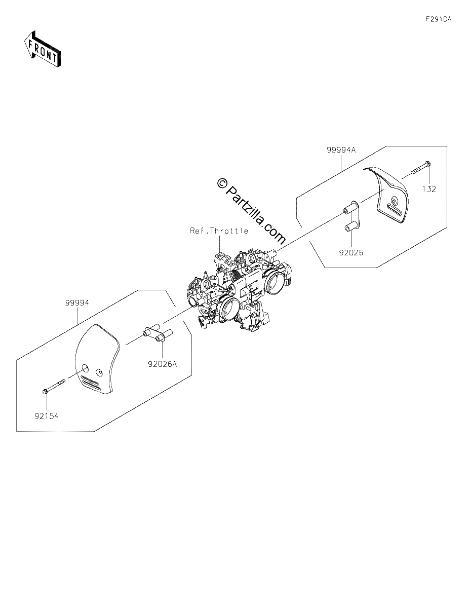 Diagrama de ACCESSORY THROTTLE BODY COVER