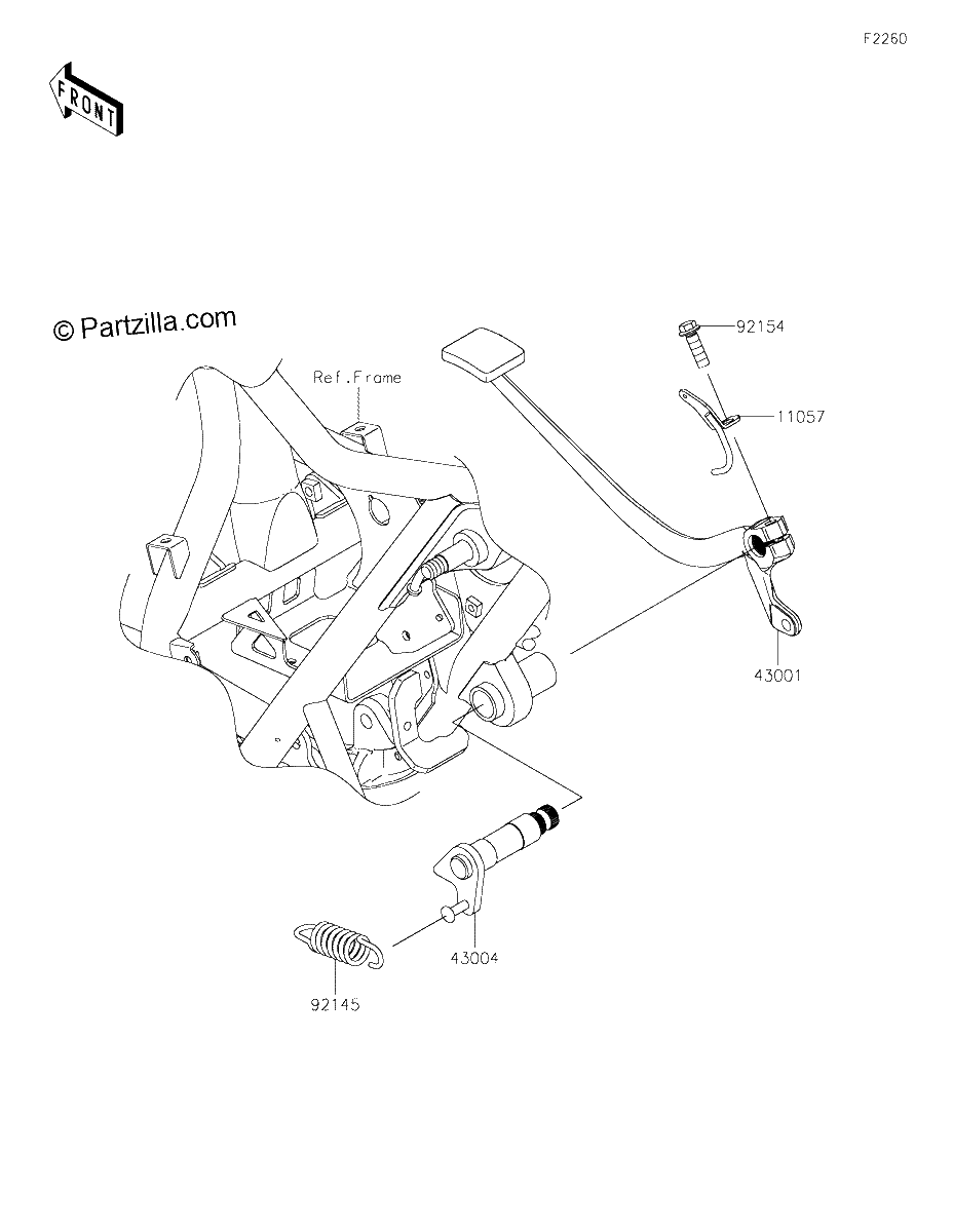 Diagrama de BRAKE PEDAL TORQUE LINK
