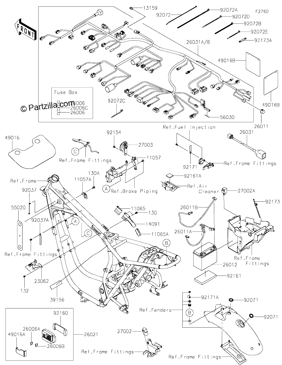 Diagrama de CHASSIS ELECTRICAL EQUIPMENT