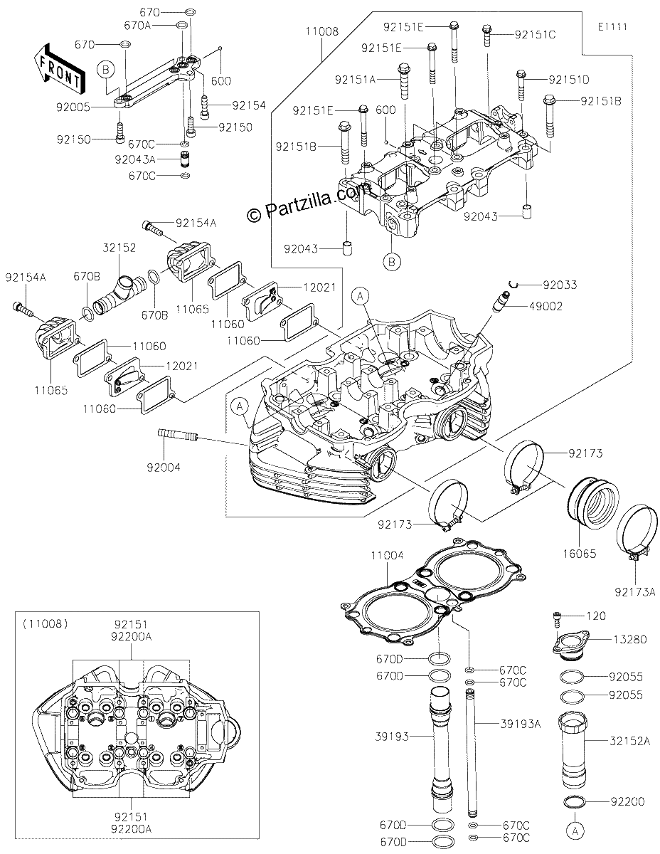 Diagrama de CYLINDER HEAD