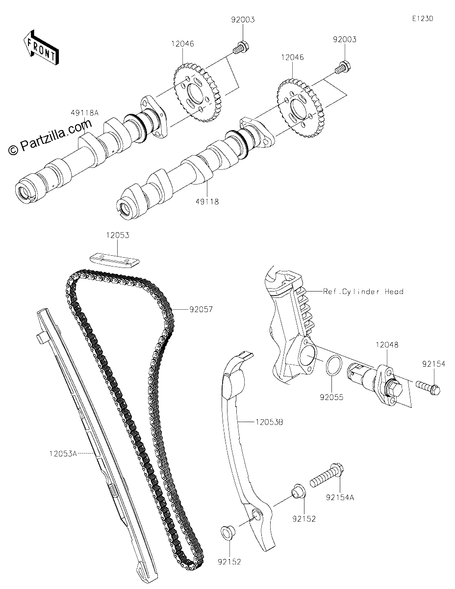 Diagrama de CAMSHAFT S TENSIONER