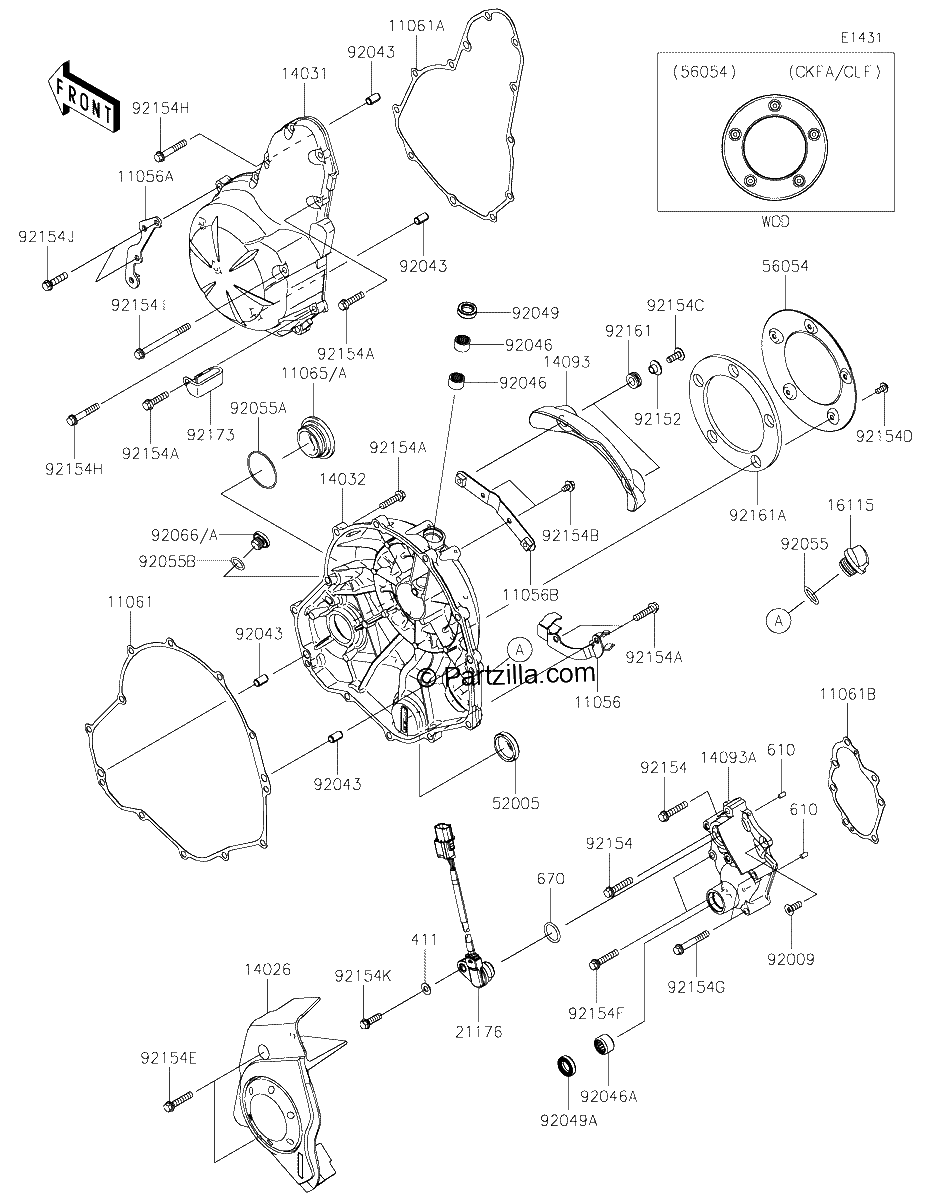 Diagrama de ENGINE COVER S