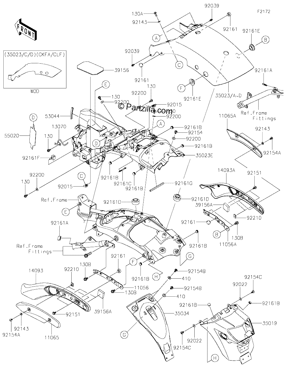 Diagrama de REAR FENDER S