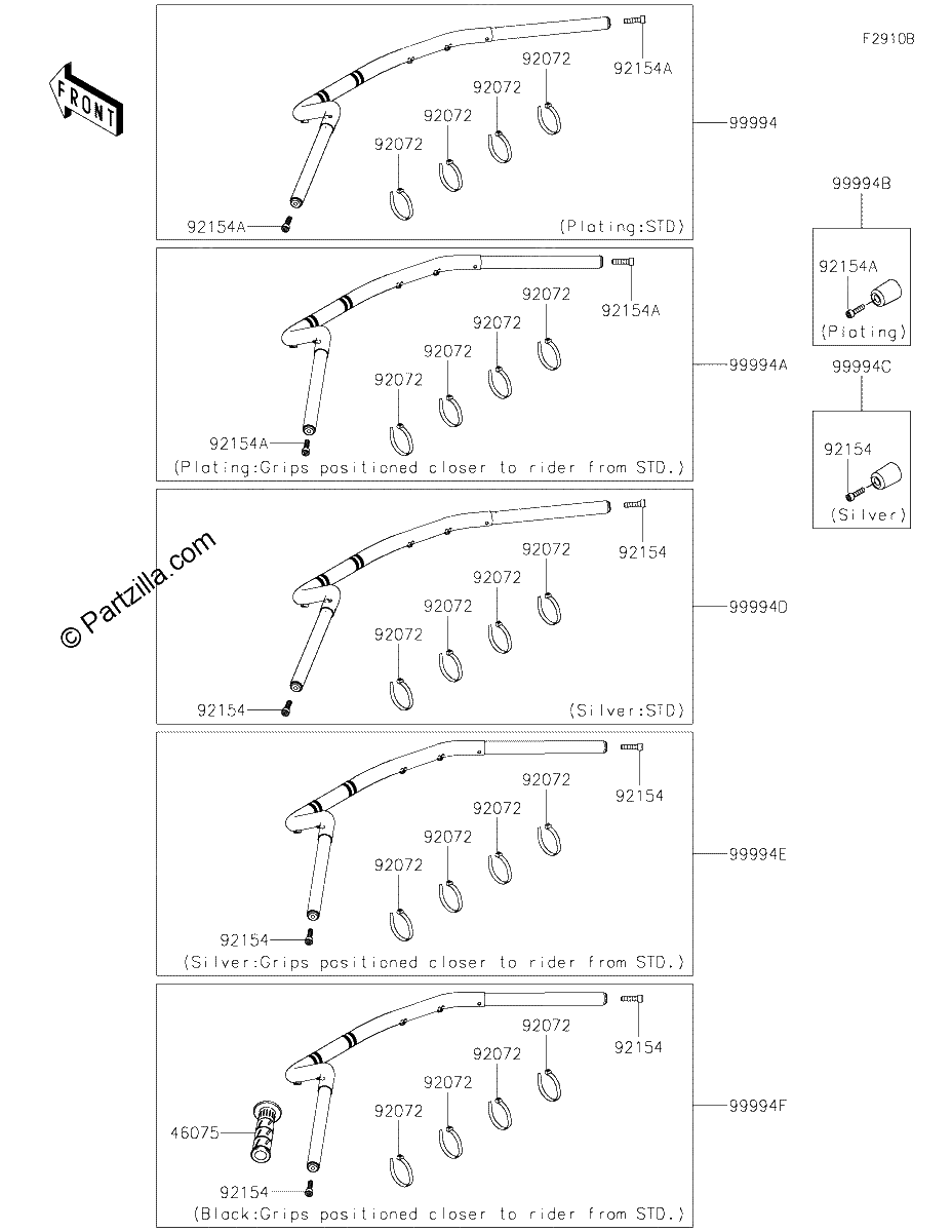 Diagrama de ACCESSORY HANDLEBAR