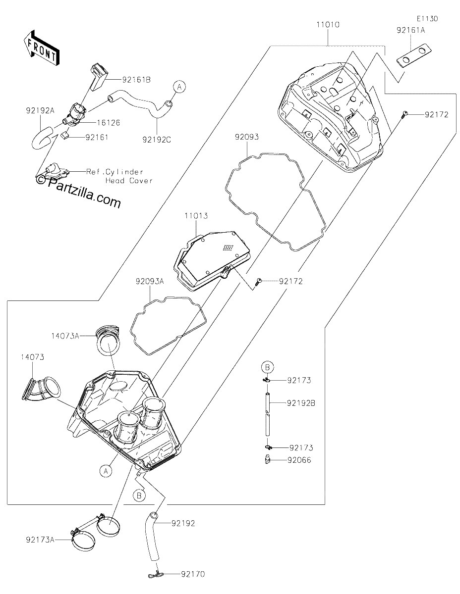 Diagrama de AIR CLEANER