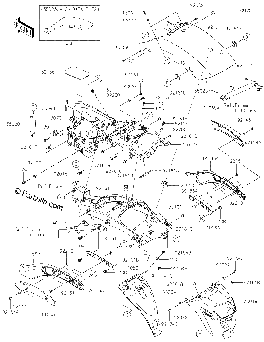Diagrama de REAR FENDER S