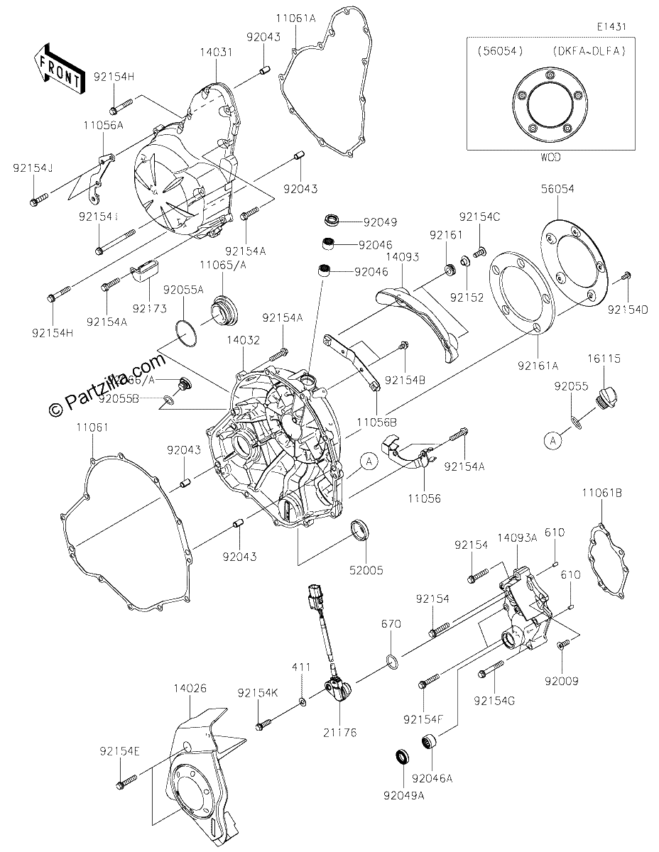Diagrama de ENGINE COVER S