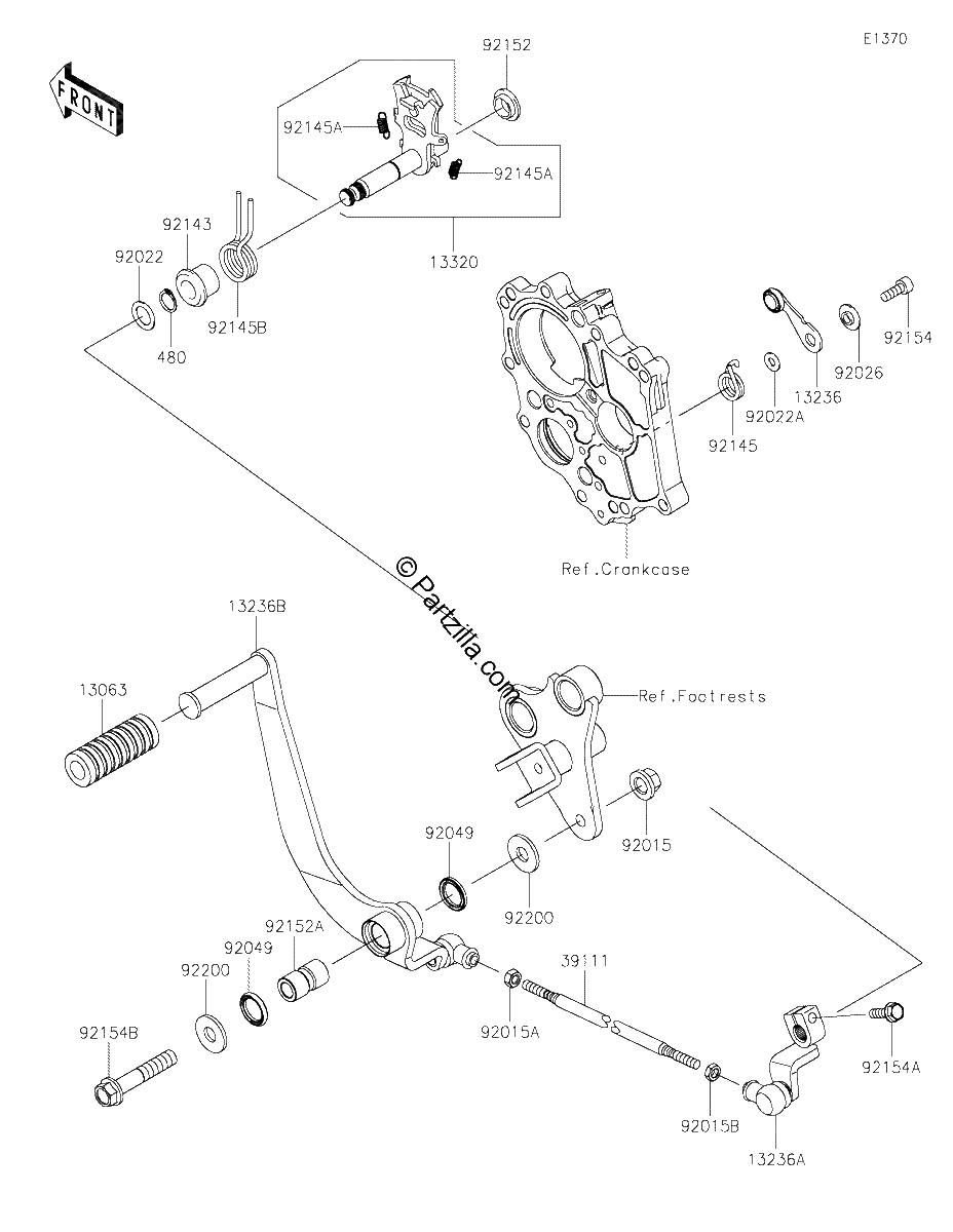 Diagrama de GEAR CHANGE MECHANISM