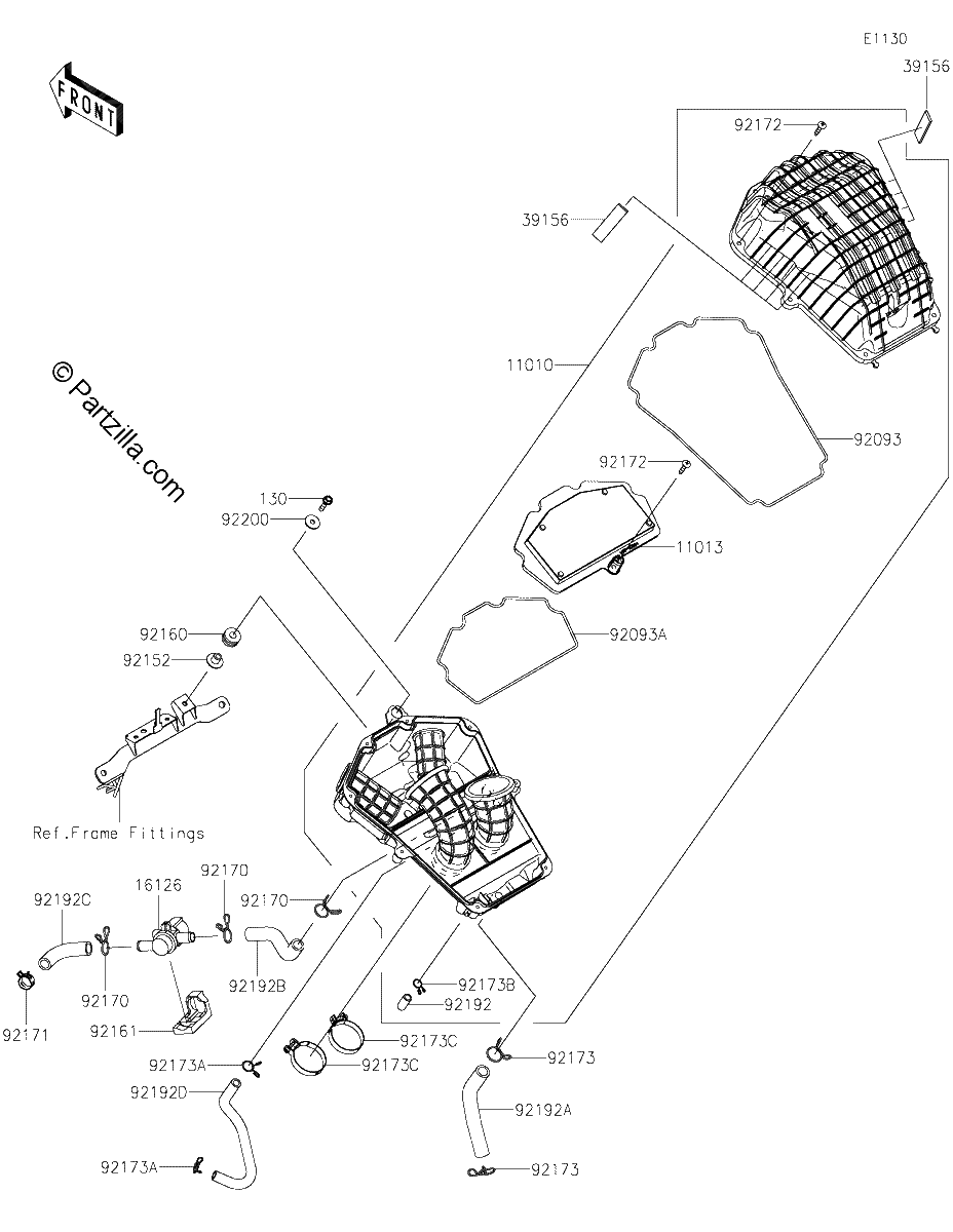 Diagrama de AIR CLEANER