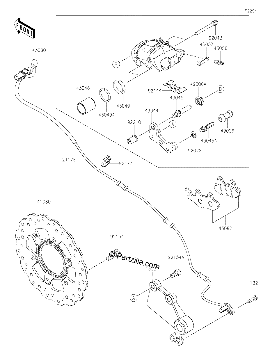 Diagrama de REAR BRAKE