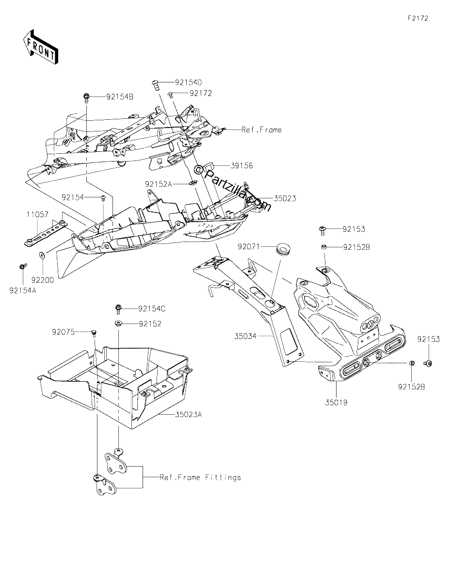 Diagrama de REAR FENDER S