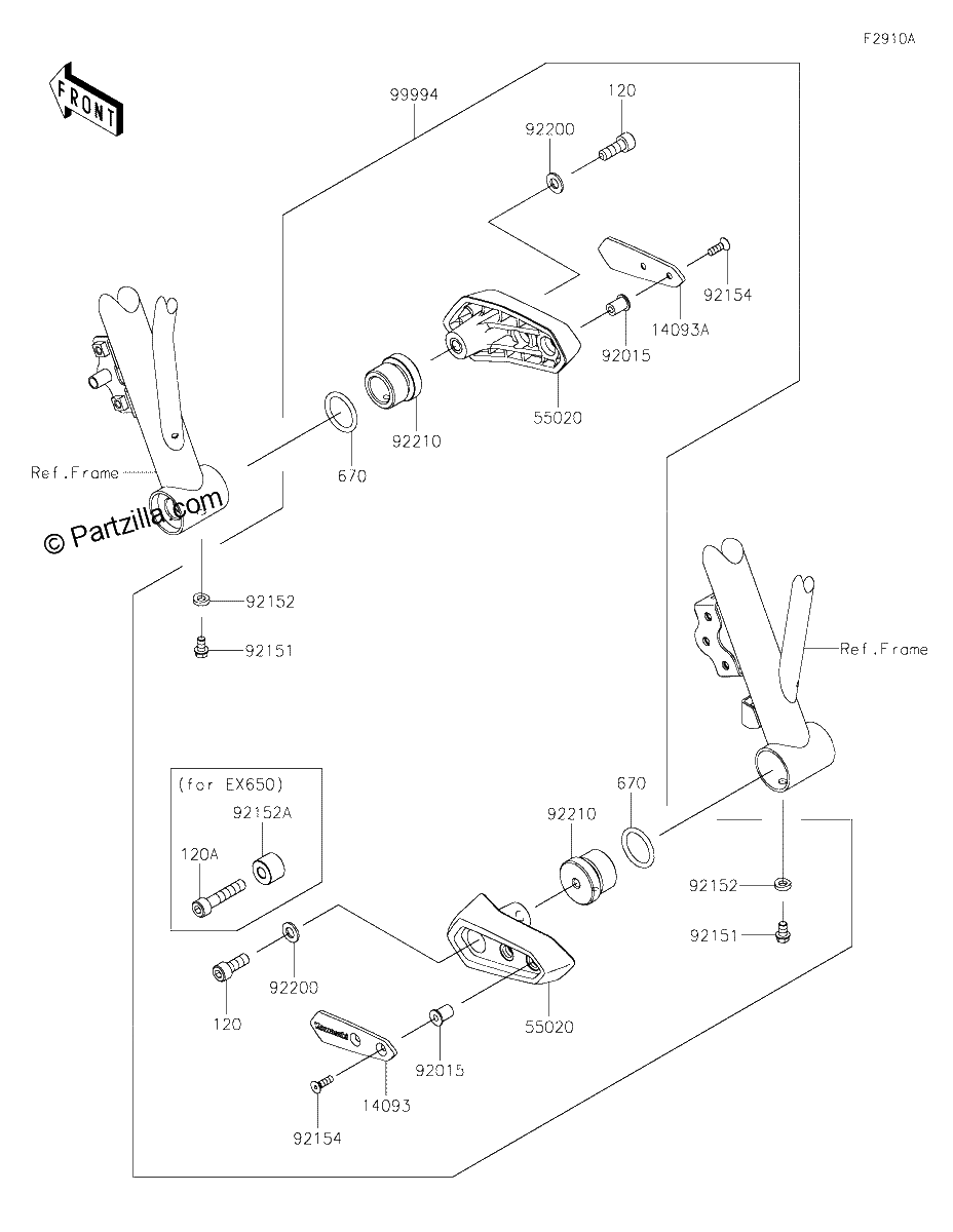 Diagrama de ACCESSORY FRAME SLIDER