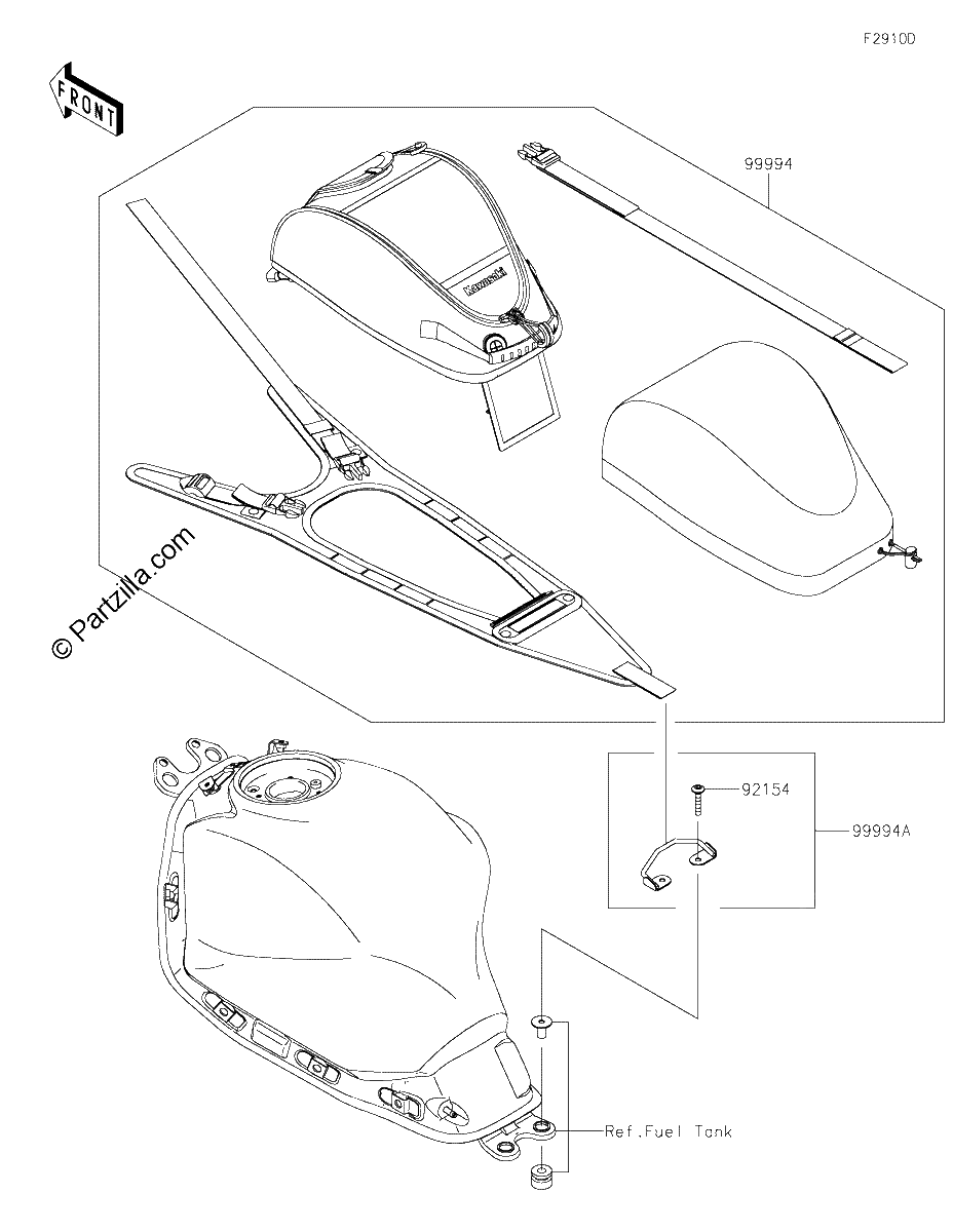 Diagrama de ACCESSORY TANK BAG