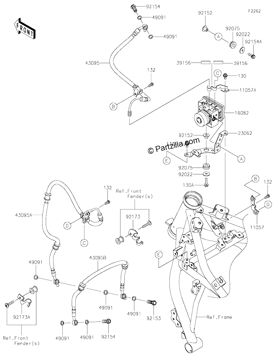 Diagrama de BRAKE PIPING