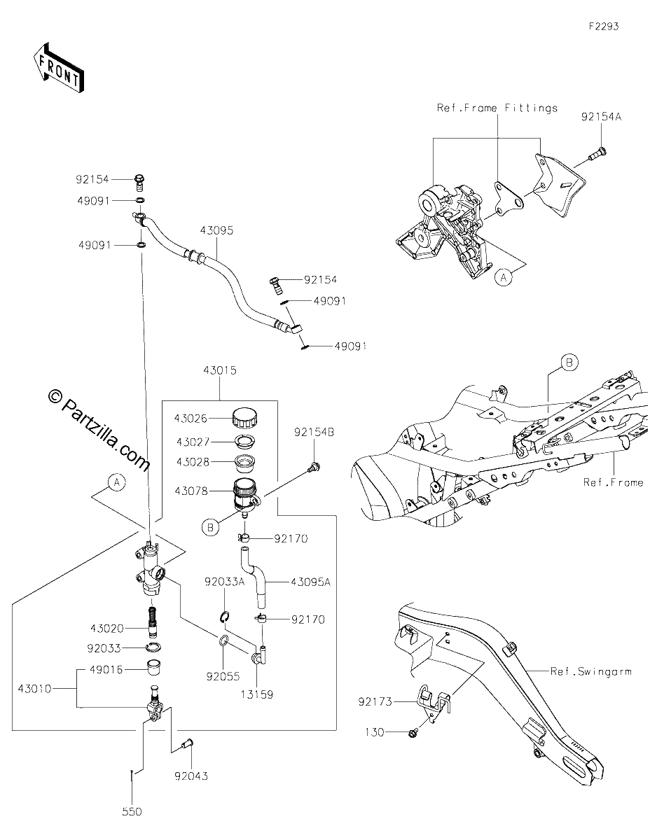 Diagrama de REAR MASTER CYLINDER