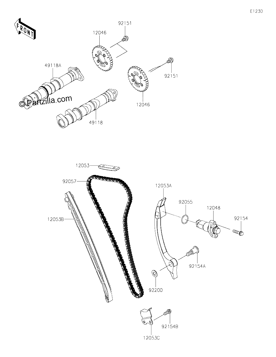 Diagrama de CAMSHAFT S TENSIONER