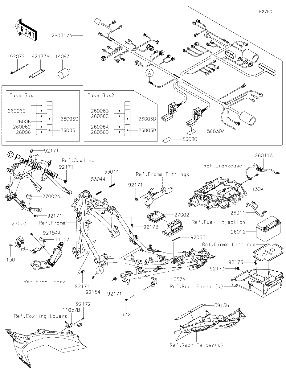 Diagrama de CHASSIS ELECTRICAL EQUIPMENT