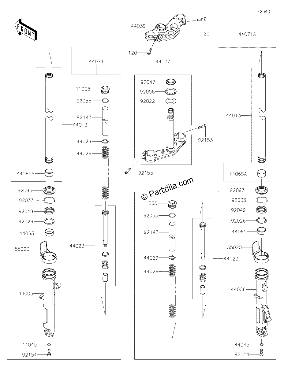 Diagrama de FRONT FORK