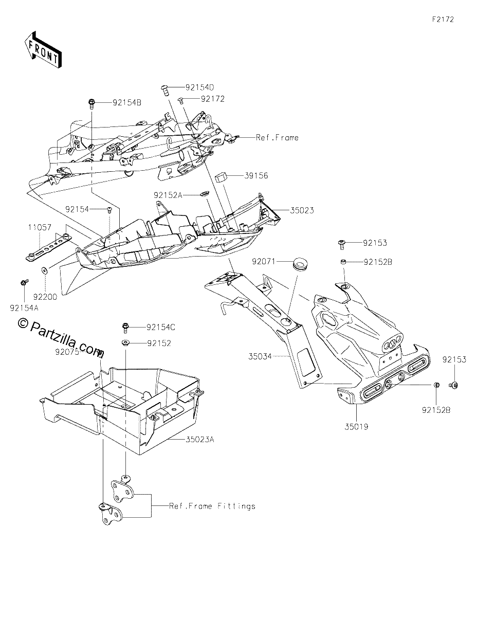 Diagrama de REAR FENDER S