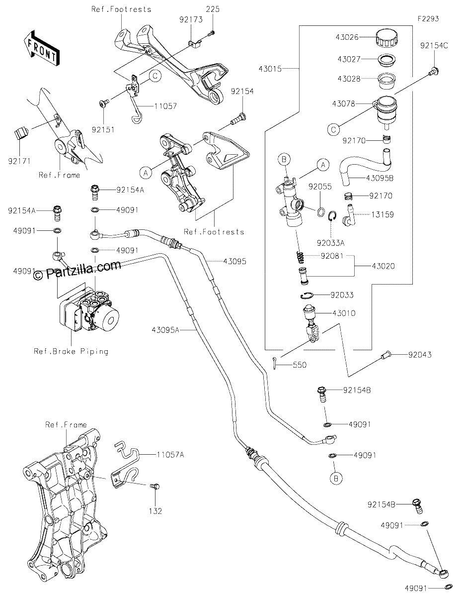 Diagrama de REAR MASTER CYLINDER