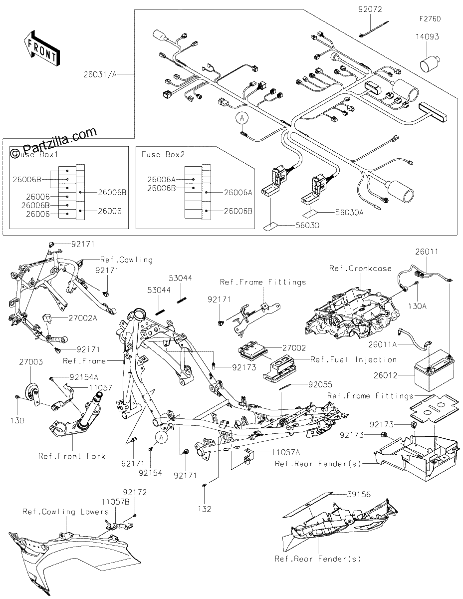 Diagrama de CHASSIS ELECTRICAL EQUIPMENT