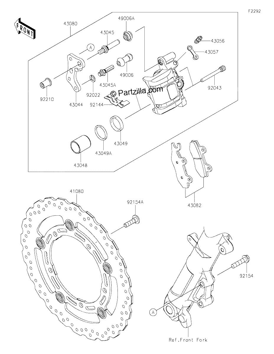 Diagrama de FRONT BRAKE