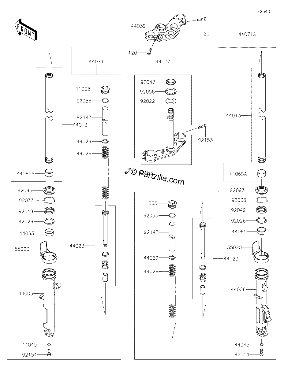 Diagrama de FRONT FORK