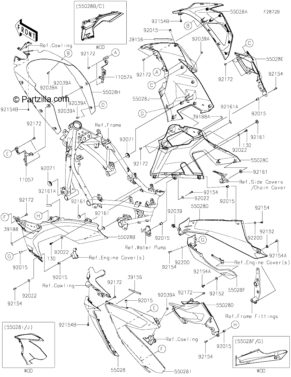 Diagrama de COWLING LOWERS HLFB