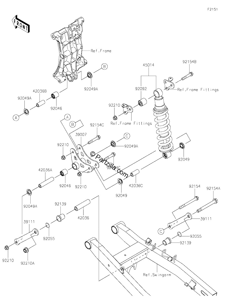 Diagrama de SUSPENSION SHOCK ABSORBER