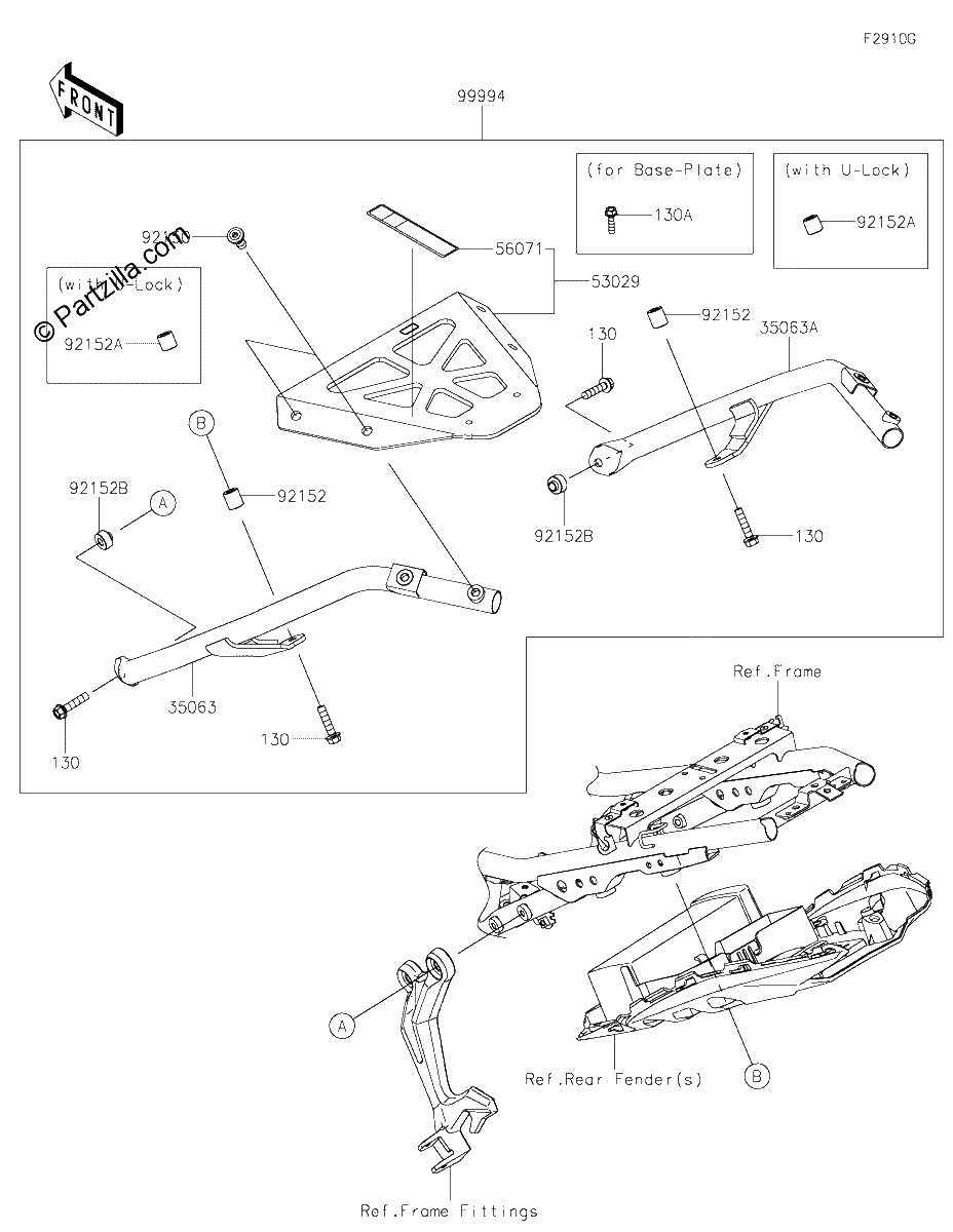Diagrama de ACCESSORY TOPCASE BRACKET