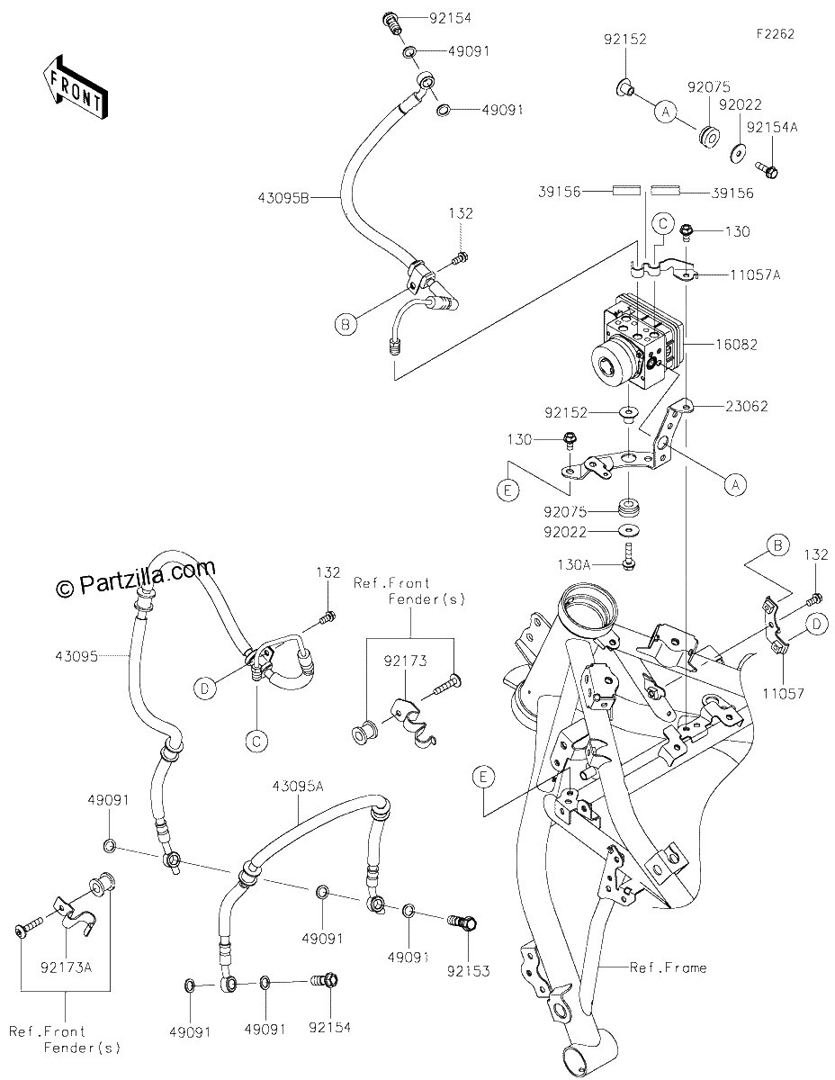 Diagrama de BRAKE PIPING