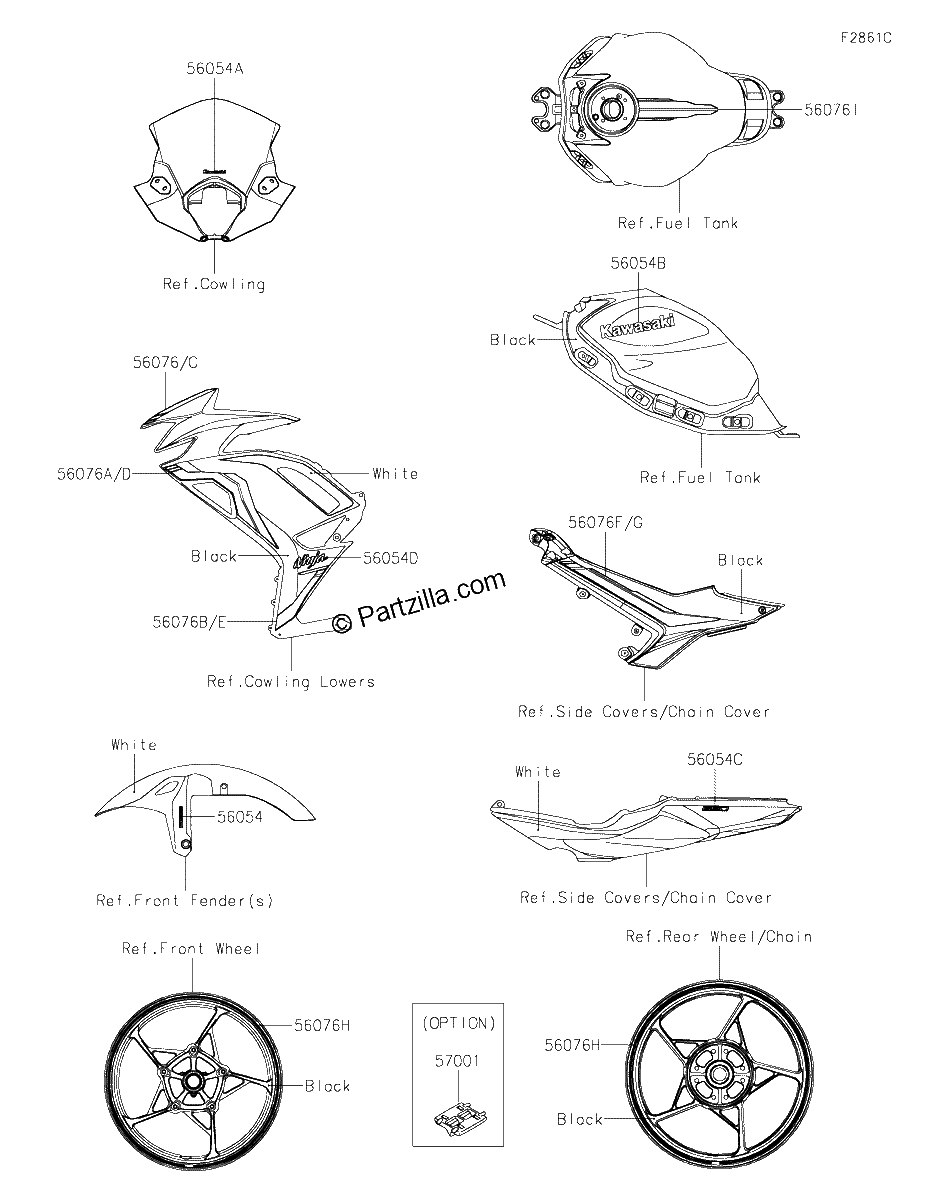 Diagrama de DECALS WHITE MLFA CN