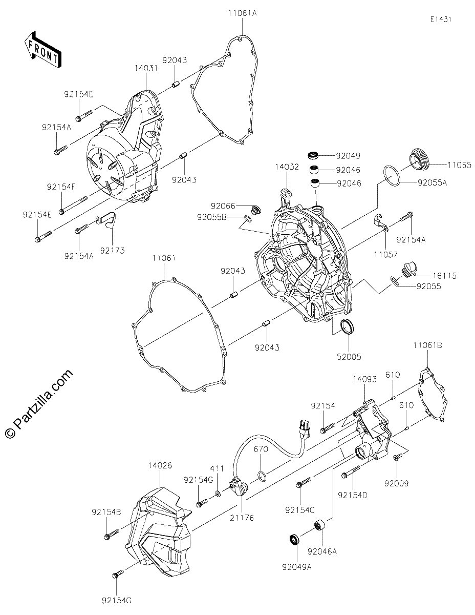 Diagrama de ENGINE COVER S