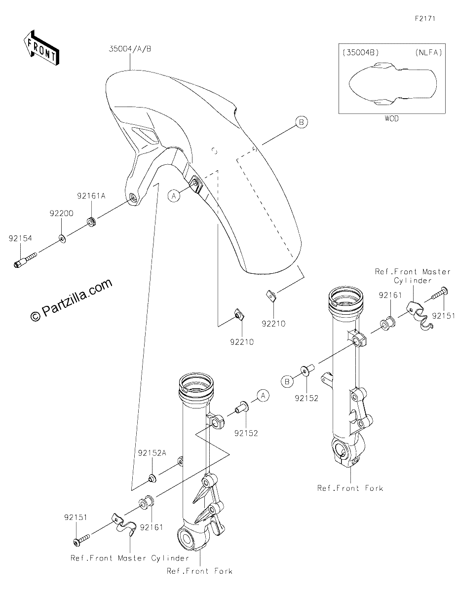 Diagrama de FRONT FENDER S