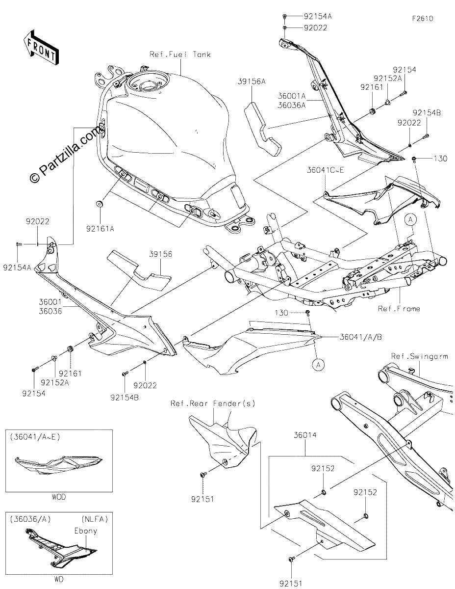 Diagrama de SIDE COVERS CHAIN COVER