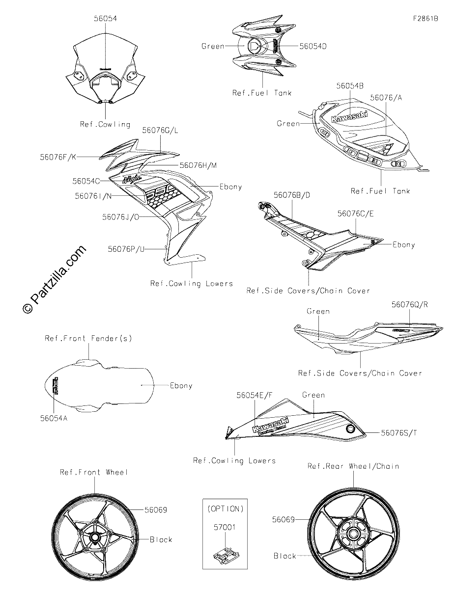 Diagrama de DECALS GREEN NLFA