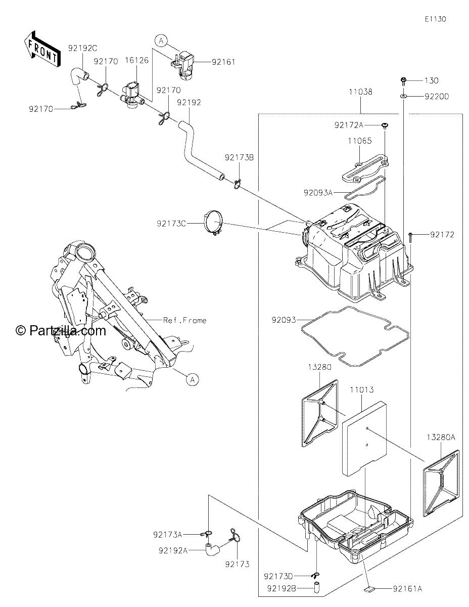 Diagrama de AIR CLEANER