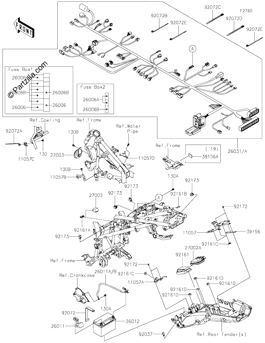 Diagrama de CHASSIS ELECTRICAL EQUIPMENT