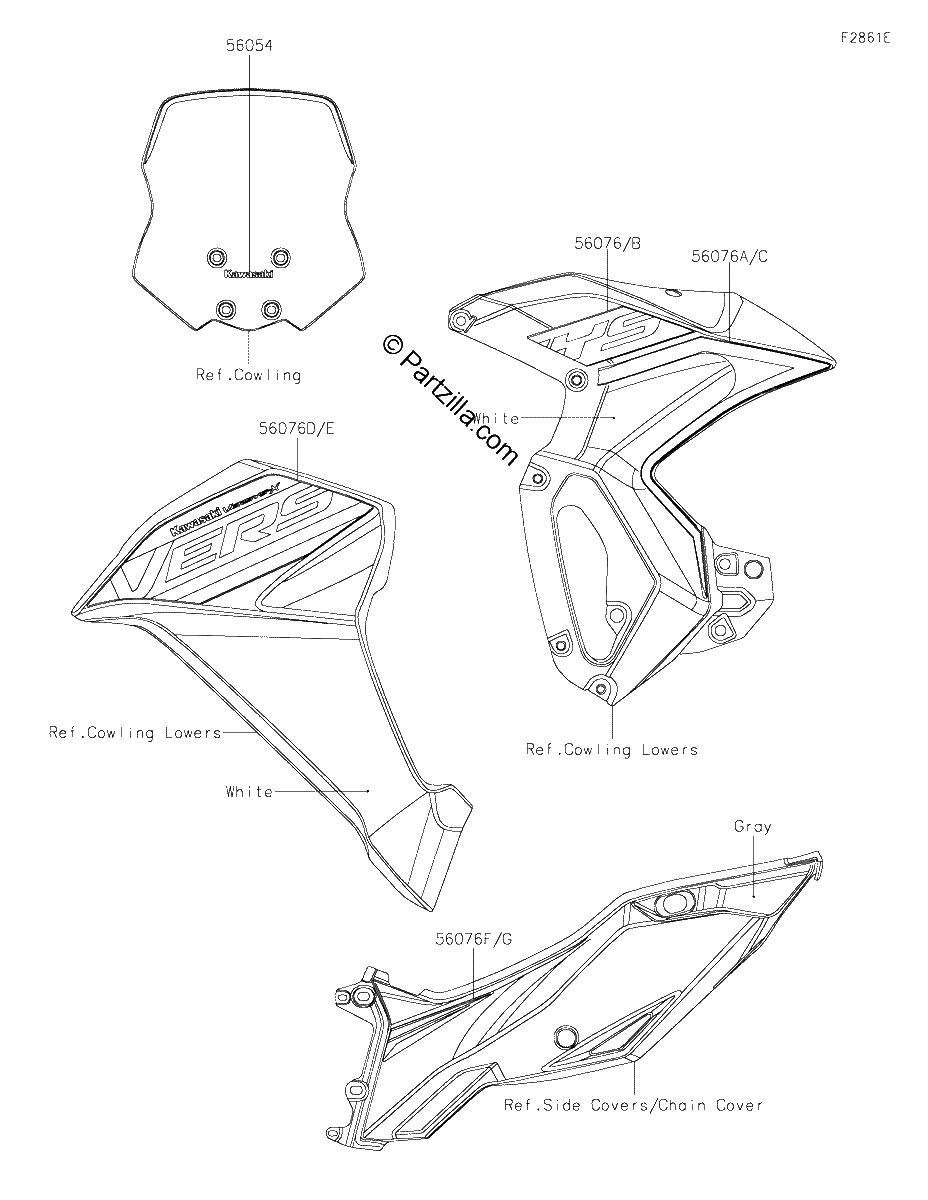 Diagrama de DECALS WHITE BLFA