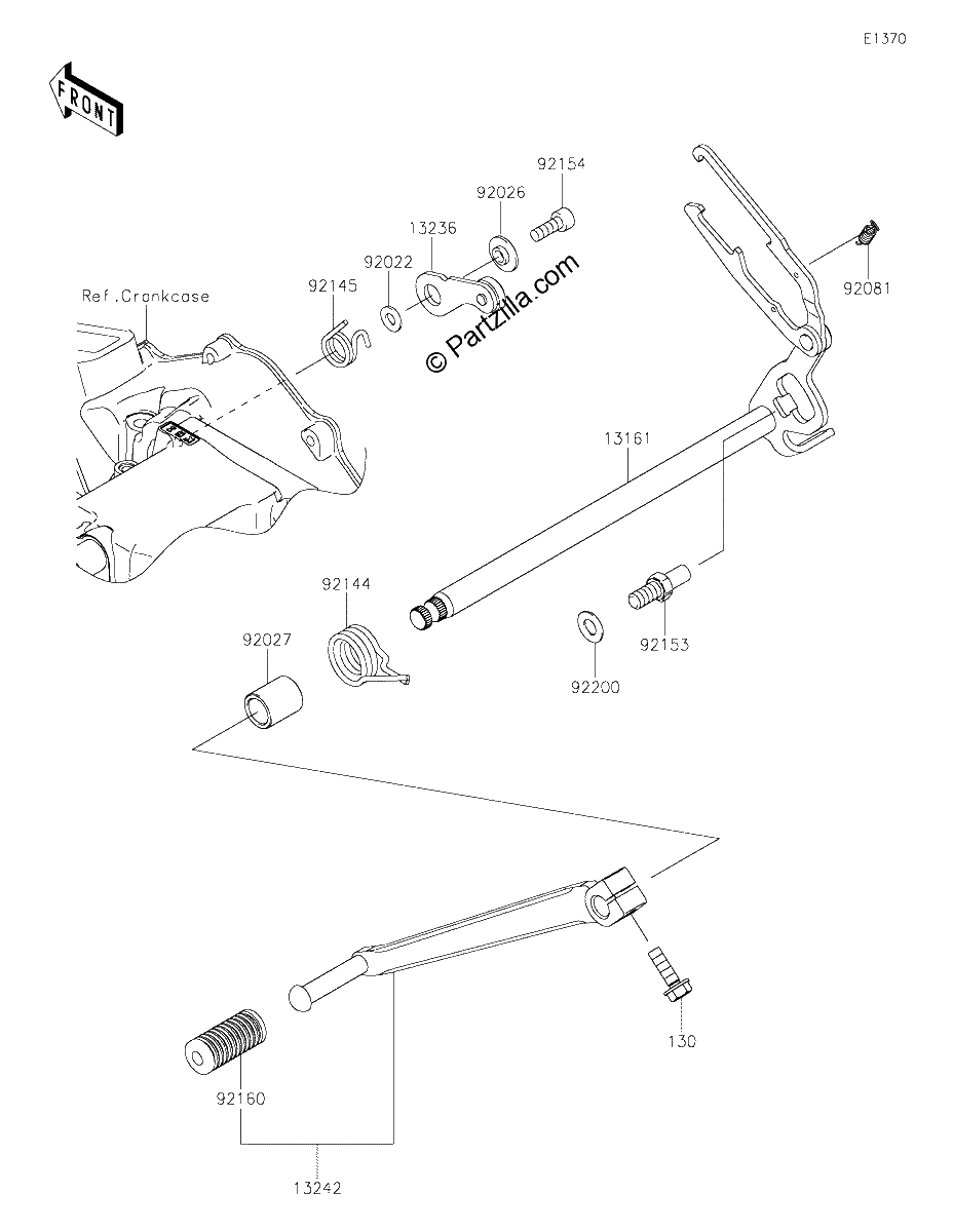 Diagrama de GEAR CHANGE MECHANISM