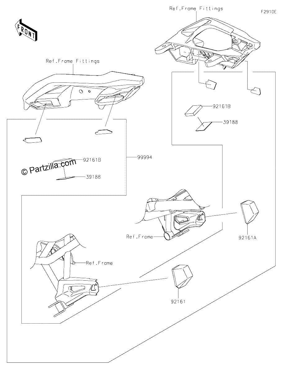 Diagrama de ACCESSORY BAG FITTING KIT