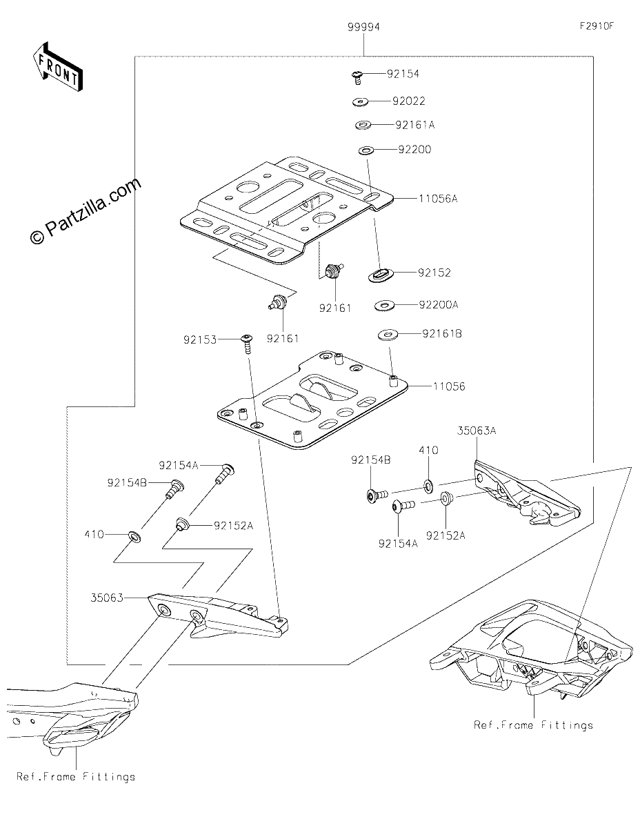 Diagrama de ACCESSORY TOPCASE BRACKET