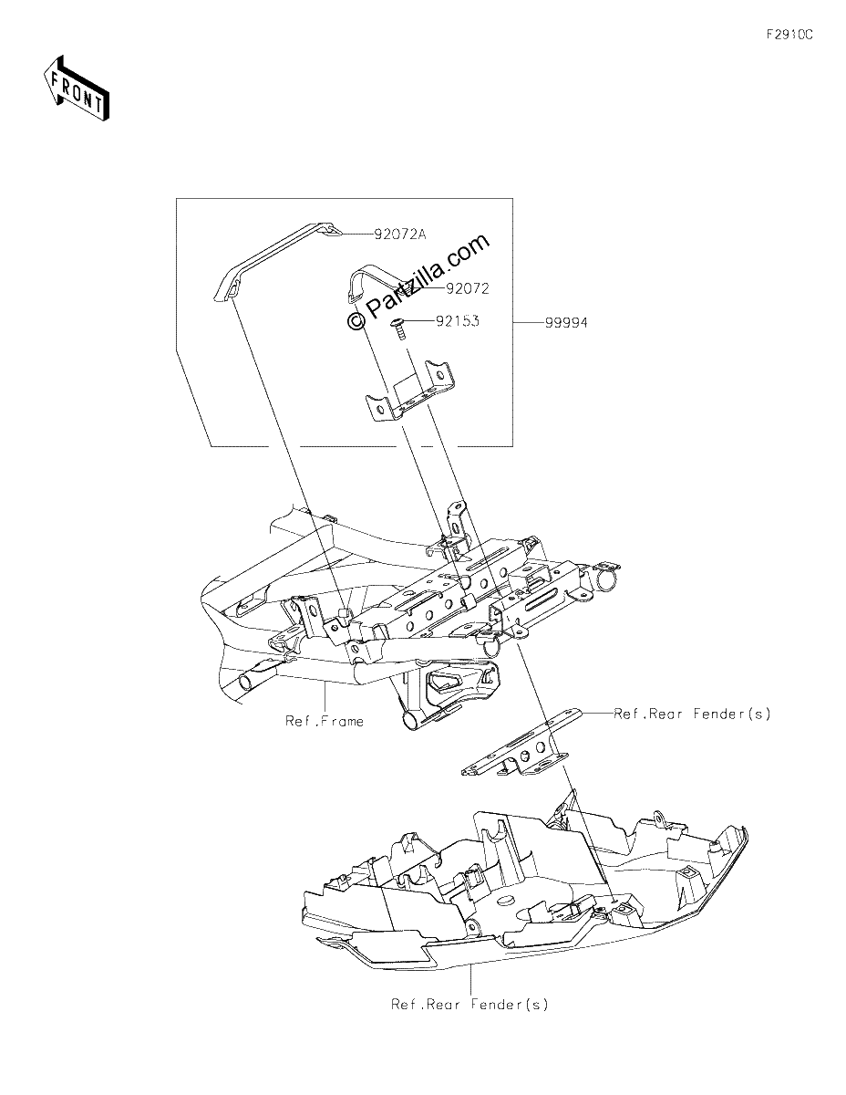 Diagrama de ACCESSORY U LOCK BRACKET