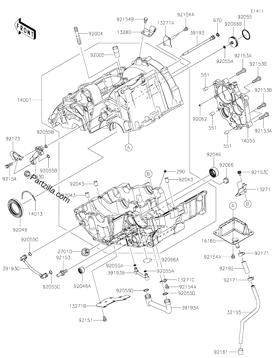 Diagrama de CRANKCASE