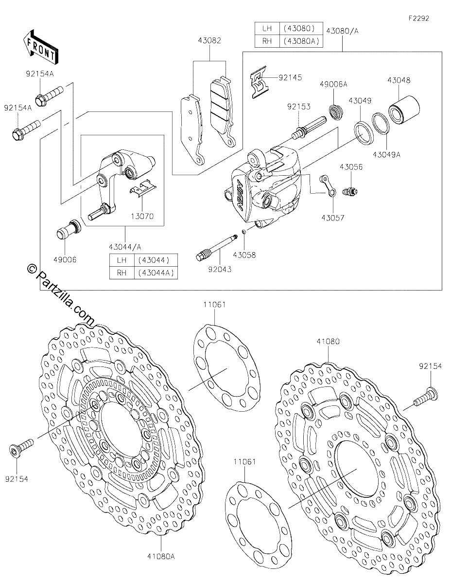 Diagrama de FRONT BRAKE