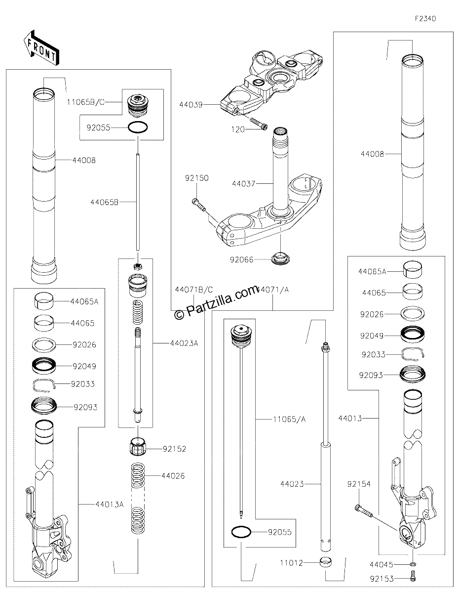 Diagrama de FRONT FORK