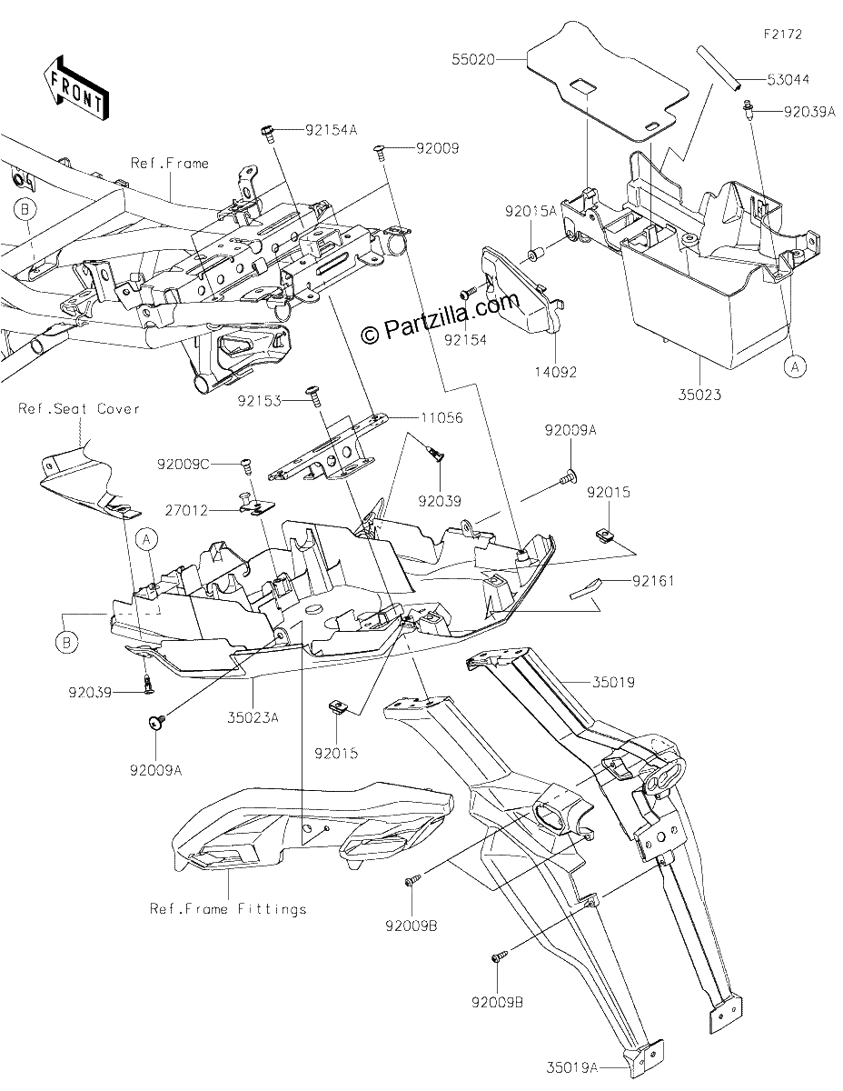 Diagrama de REAR FENDER S