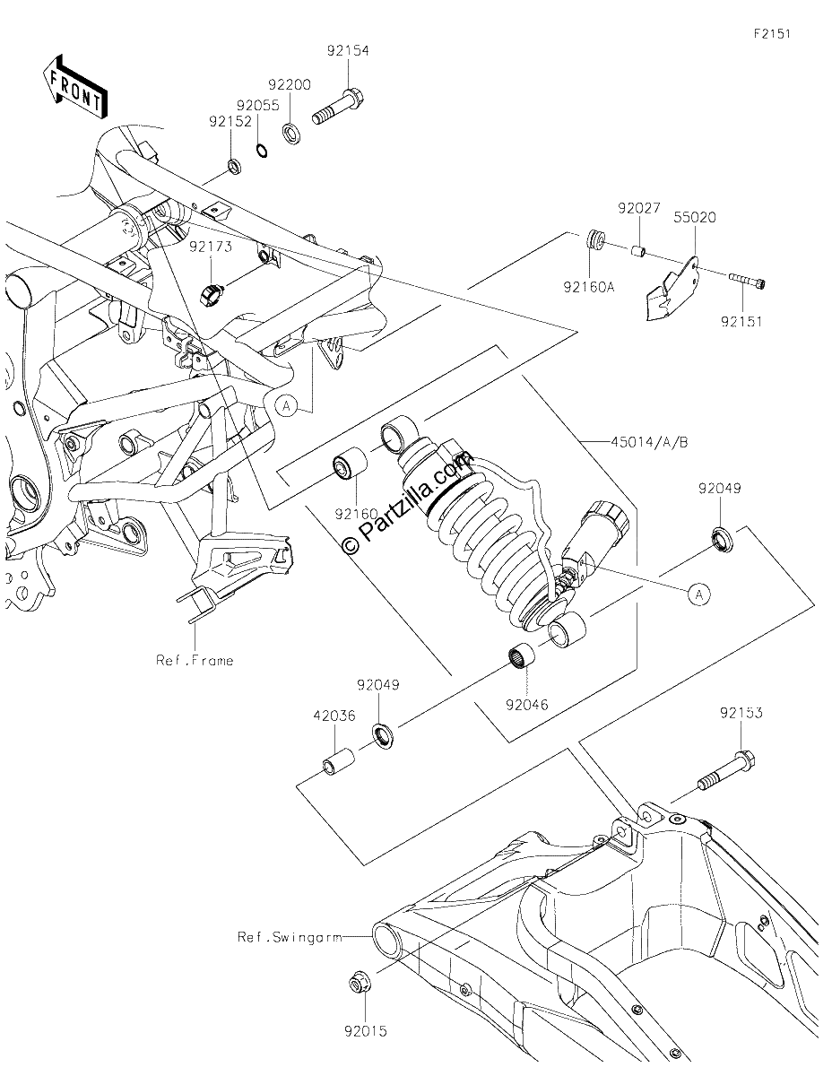 Diagrama de SUSPENSION SHOCK ABSORBER