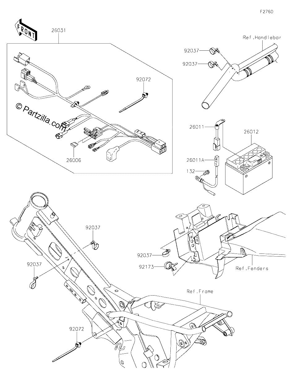 Diagrama de CHASSIS ELECTRICAL EQUIPMENT