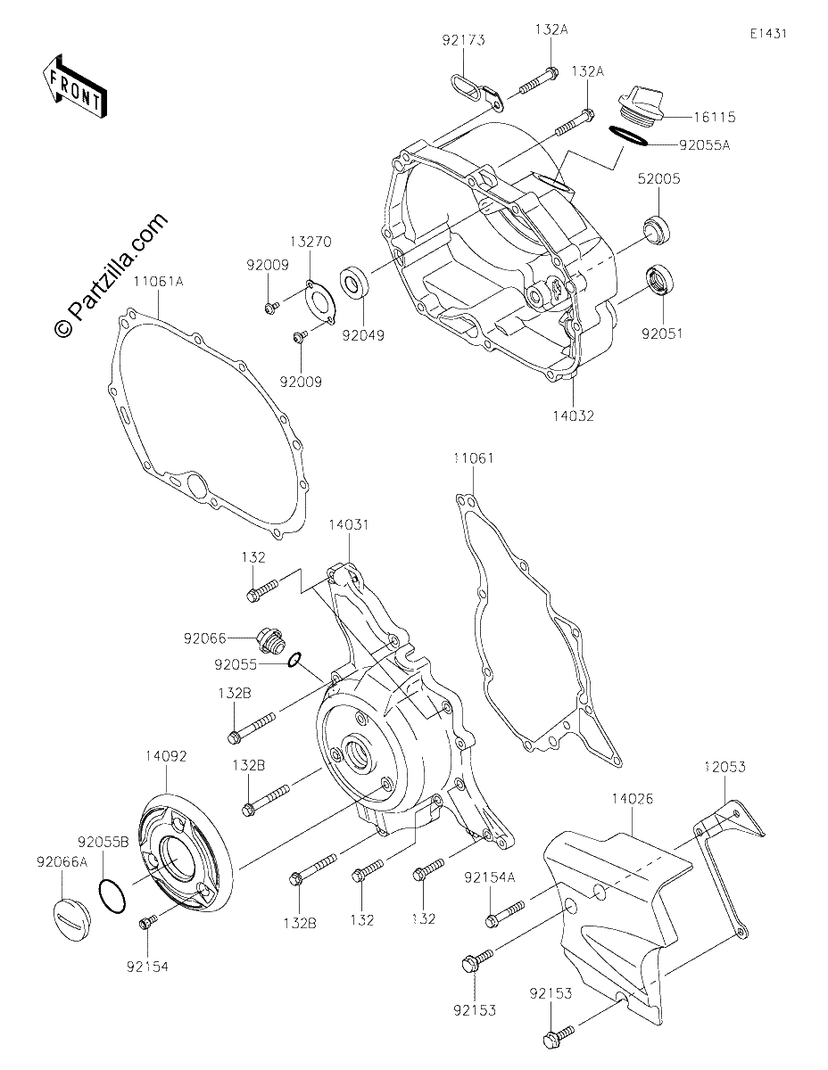 Diagrama de ENGINE COVER S